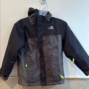 The North Face Kids Charcoal and Black Puffer Jacket